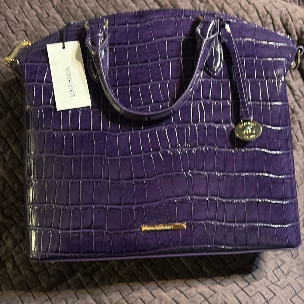 NWT Brahmin Large Duxbury Satchel 100 percent leather